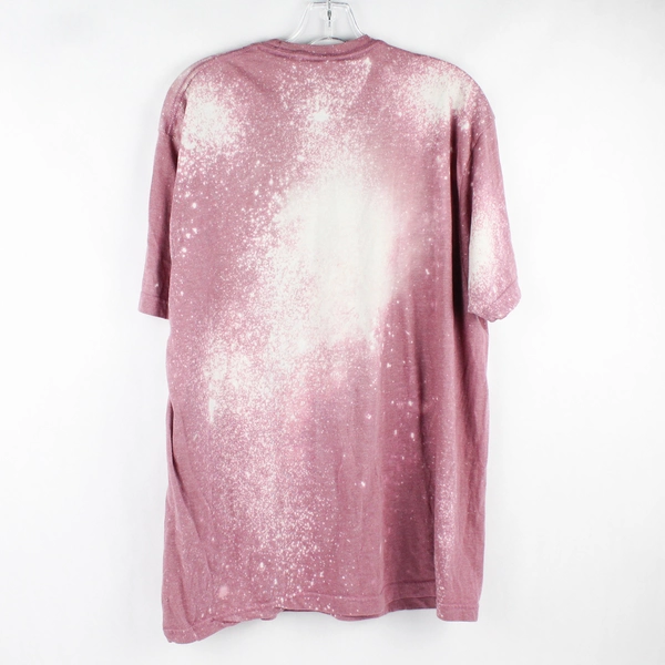 Tultex Def Leppard Purple White Distressed Short Sleeve T-Shirt Size XXL