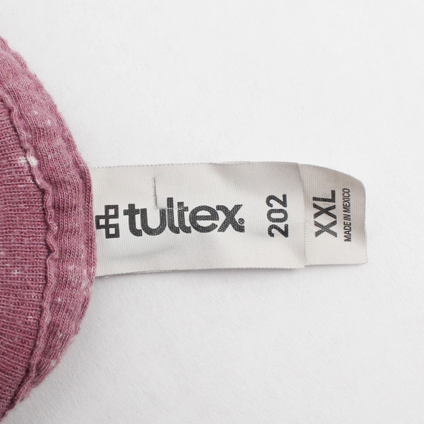 Tultex Def Leppard Purple White Distressed Short Sleeve T-Shirt Size XXL