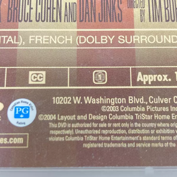 Big Fish DVD 2003 Columbia Pictures Pre-Owned Untested Classic Movie