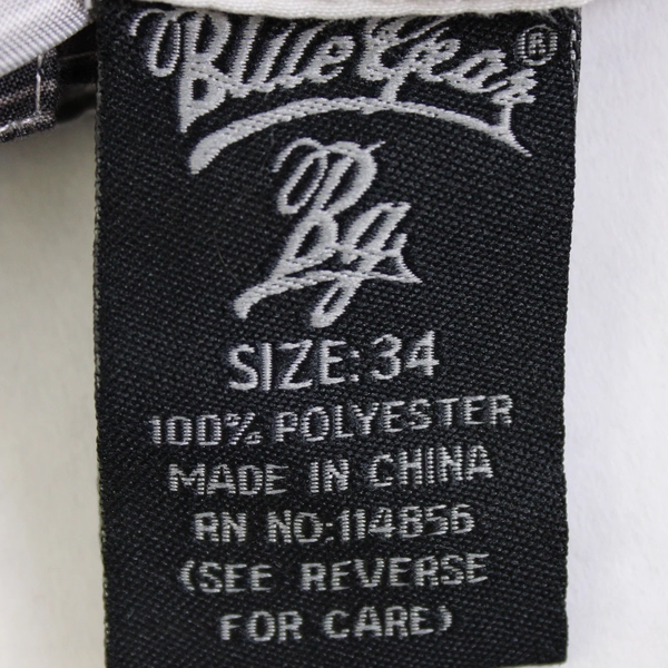 Blue Gear Surf Skate Board Shorts, Men's 34 Polyester Blue Brown Stripe