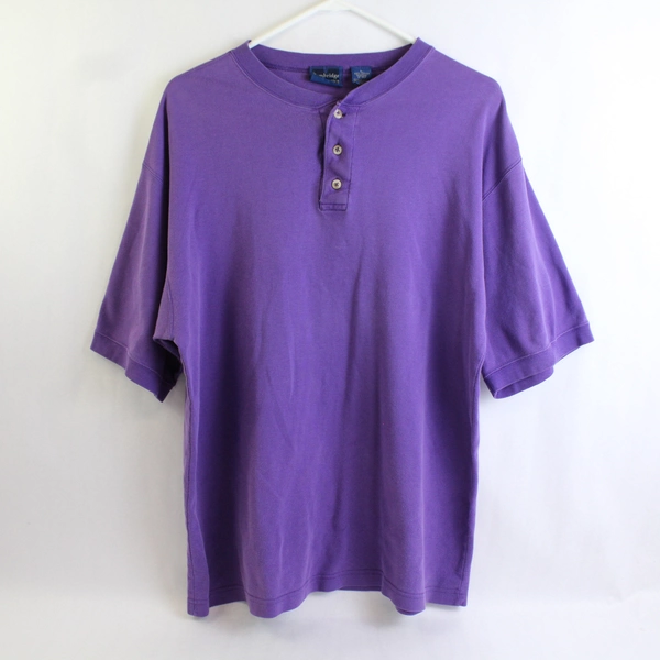 Cambridge Classics Purple Cotton Polo Shirt Men's Size Large