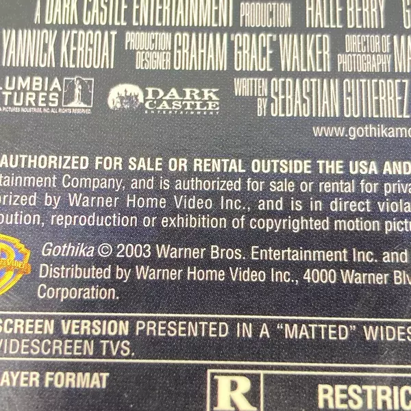 Gothika DVD 2004 Widescreen Halle Berry Horror Warner Bros - Pre-owned