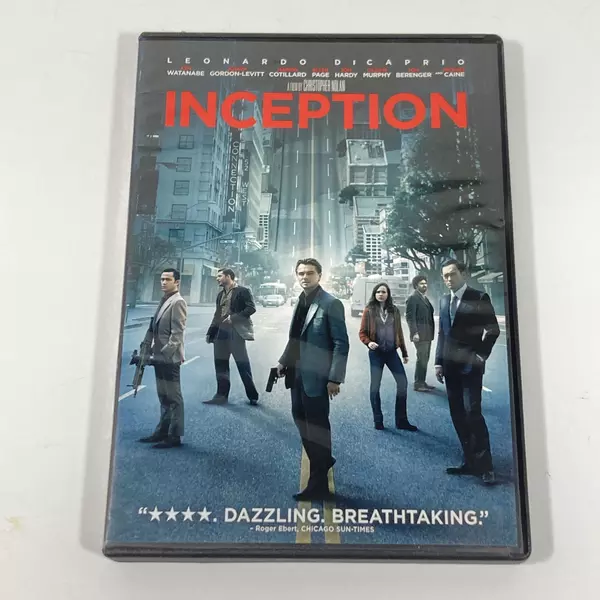 Inception DVD 2010 Leonardo DiCaprio Ellen Page Good Condition As-Is