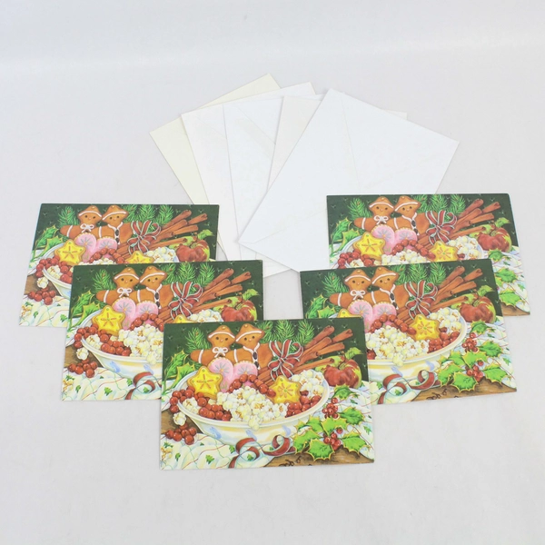 Lot of 9 Paper Magic Christmas Greeting Cards With 7 Envelopes