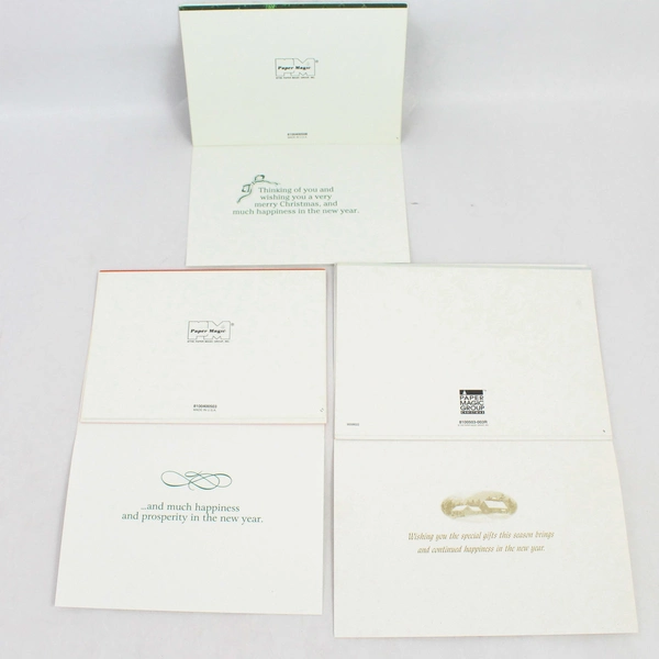 Lot of 9 Paper Magic Christmas Greeting Cards With 7 Envelopes