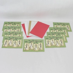 Lot of 9 Holly Ridge Snowman Christmas Greeting Cards 2007