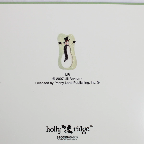 Lot of 9 Holly Ridge Snowman Christmas Greeting Cards 2007