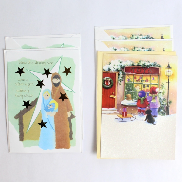 Lot of 9 St. Joseph's Indian School Christmas Greeting Cards