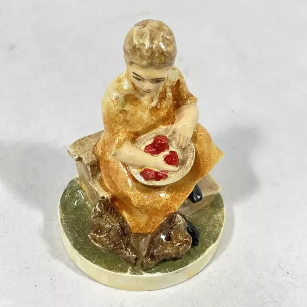 Lot of 2 Sebastian Miniatures Farmer 6226 and Farmer's Wife 6227 with Boxes