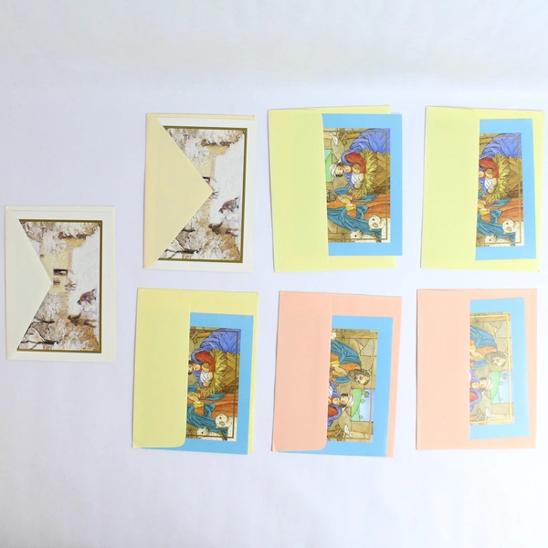 Lot of 7 Cleo Christmas Religious Christian Greeting Cards