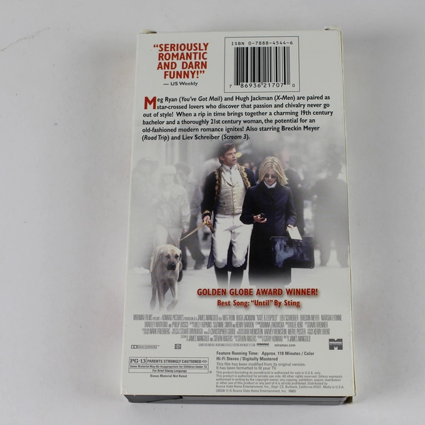 Kate & Leopold VHS 2001 MiraMax Home Entertainment Hugh Jackman Meg Ryan
