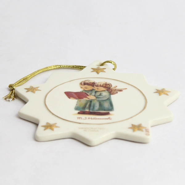MJ Hummel ARS Porcelain Ceramic Star Handcrafted Christmas Ornament Angels