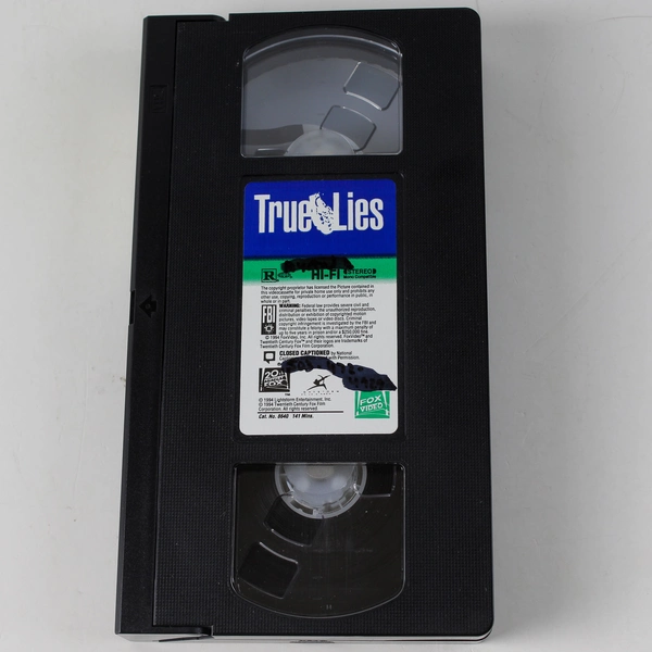 True Lies VHS 1995 Fox Video Arnold Schwarzenegger Jamie Lee Curtis Movie