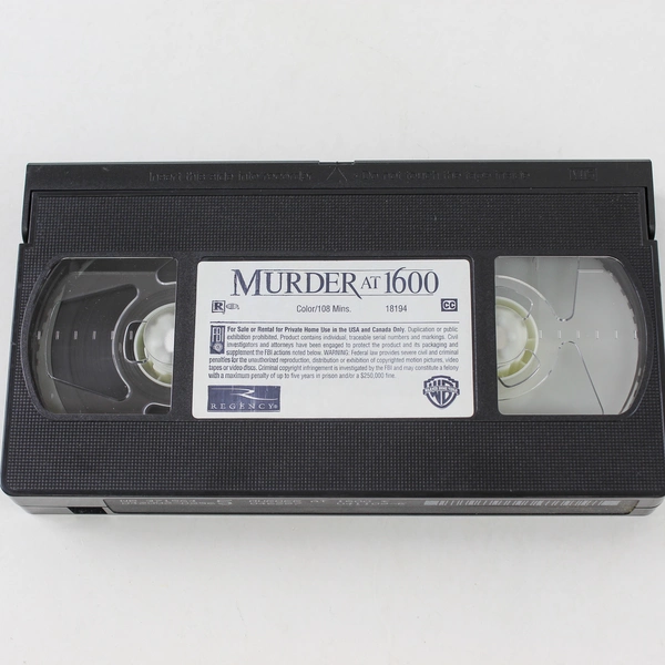 Murder at 1600 VHS 1999 Warner Brothers Wesley Snipes Diane Lane