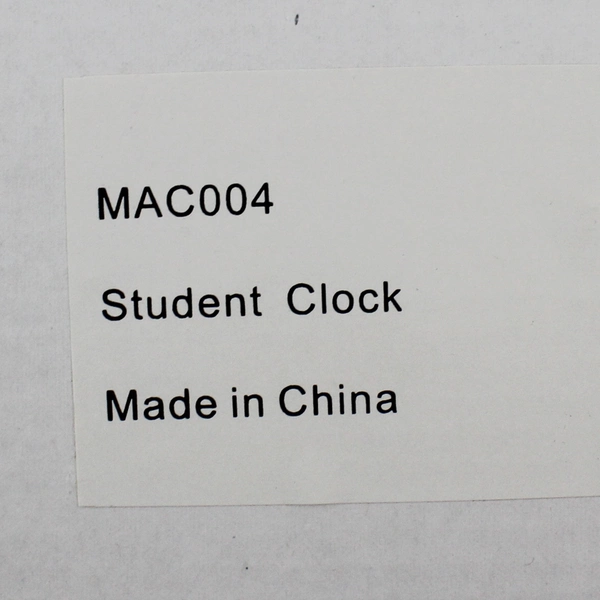 Yellow Student Clock Teaching Tool for Homeschool Original Box Very Good