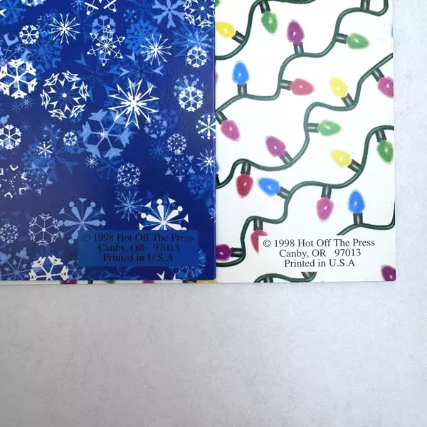 Lot of 25 Hot Off The Press Christmas Greeting Cards and Envelopes 1998