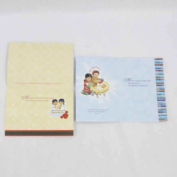 Lot of 4 St. Labre Indian School Christmas Greeting Cards and Envelopes