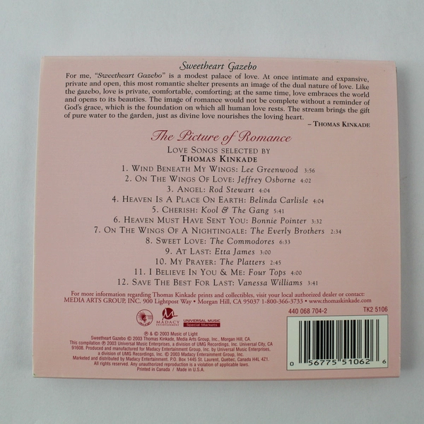 The Picture of Romance CD Album 2003 Compilation by Thomas Kinkade Good