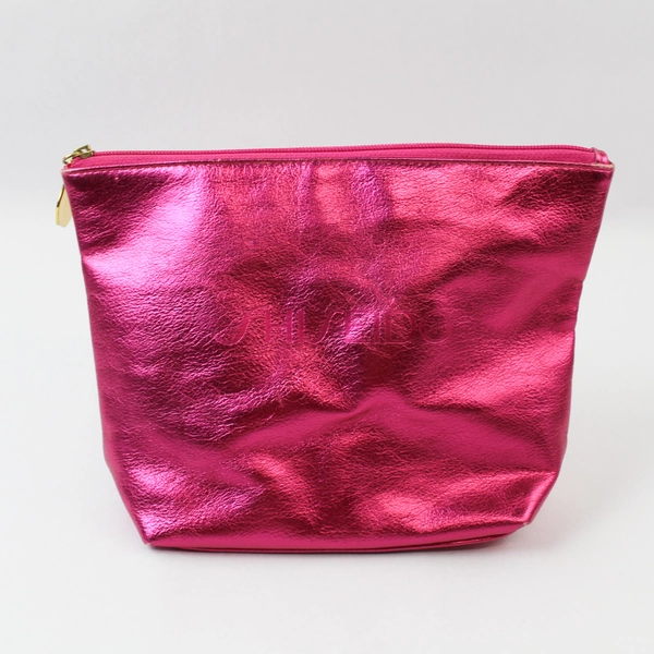 Shiseido Shiny Pink Makeup Toiletries Travel Bag - Pre-owned, Wear & Stains