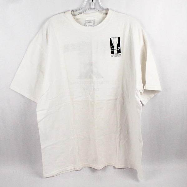 Lot Of 2 Gildan Sip Wine & Food Volunteer Spirit Mountain White T-Shirts Size XL