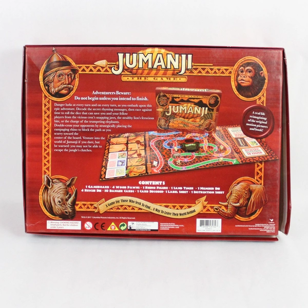 Cardinal Jumanji Board Game Complete Set Open Box 2017 Version
