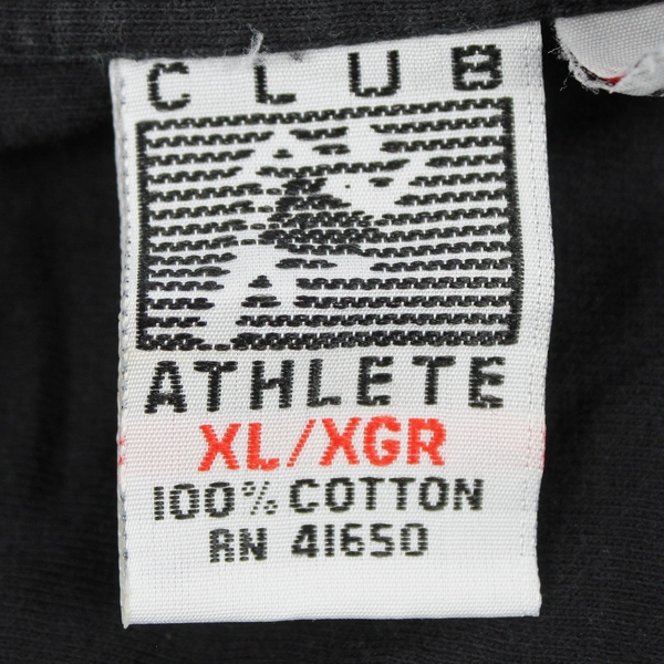 Club Athlete Men's Size XL Black 1/2-Zip Pullover Jacket