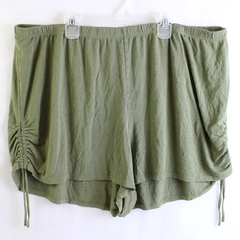 Adore Me Lounge Shorts Women's 3XL Elastic Waist Ruched Green Stretch