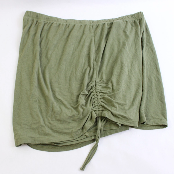 Adore Me Lounge Shorts Women's 3XL Elastic Waist Ruched Green Stretch