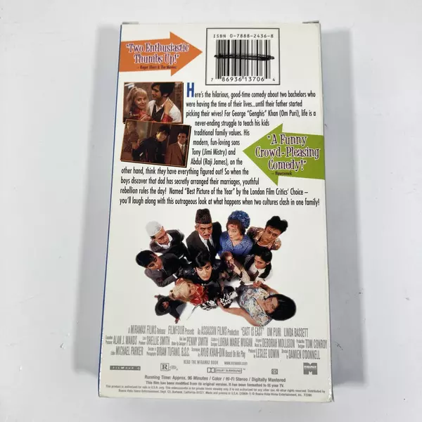 East Is East VHS 2000 Comedy R Rated MiraMax Pre-Owned Untested Collectible
