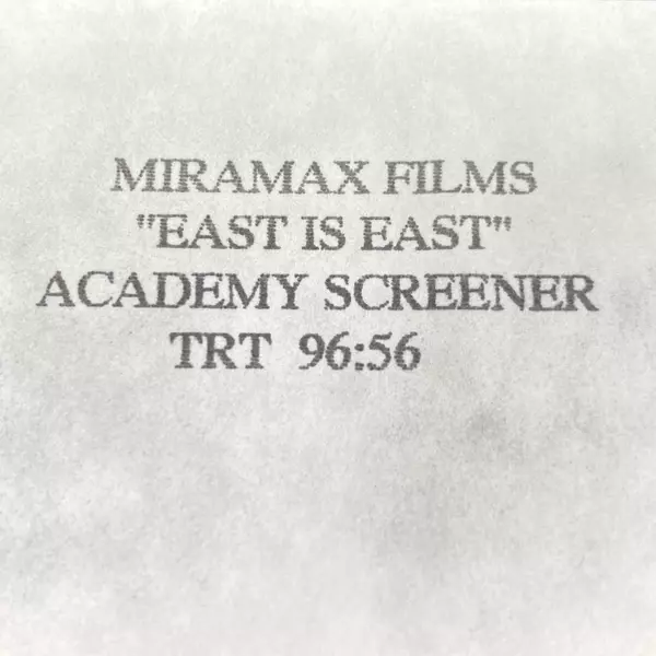 East Is East VHS 2000 Comedy R Rated MiraMax Pre-Owned Untested Collectible