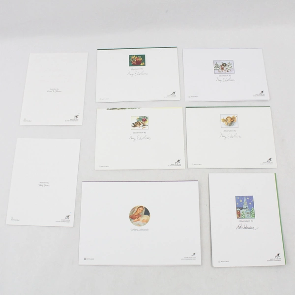 Lot of 8 Paralyzed Veterans of America Christmas Cards and 5 Envelopes