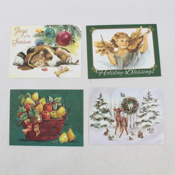 Lot of 8 Paralyzed Veterans of America Christmas Cards and 5 Envelopes