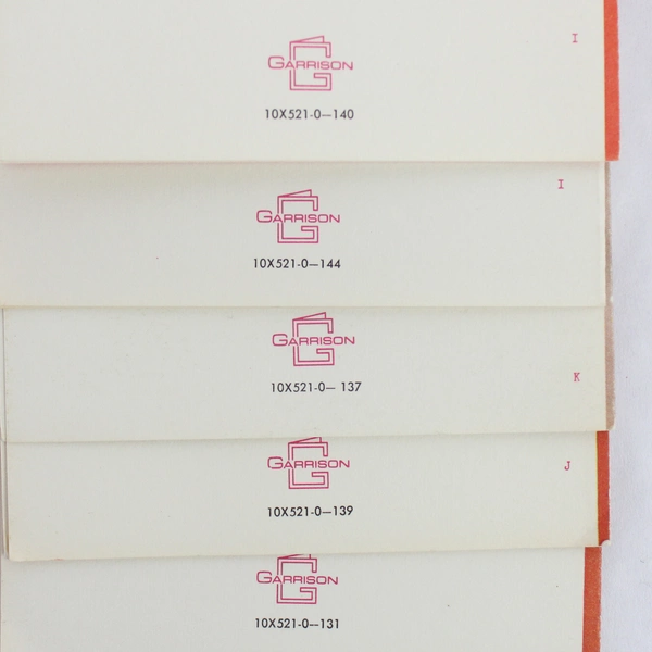 Lot of 5 Vintage Garrison Christmas Greeting Cards With Envelopes