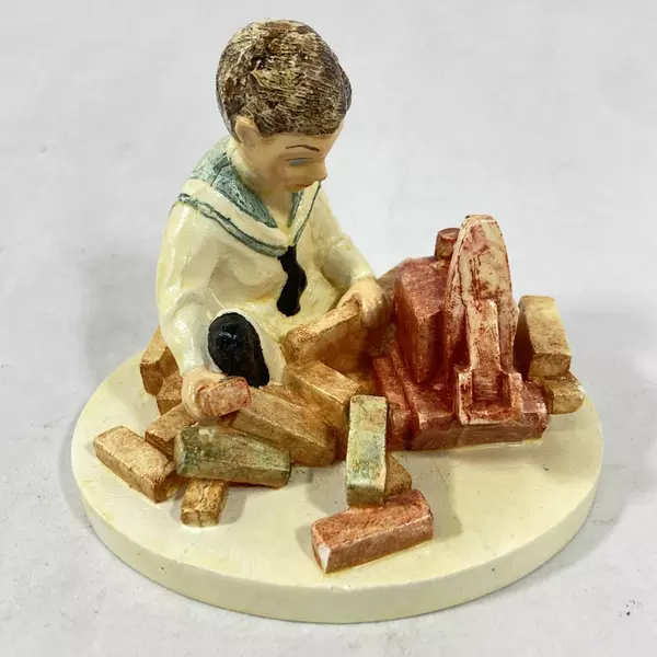 Vtg 1979 Sebastian "Building Days Boy" Figurine #9107/10,000 with Box