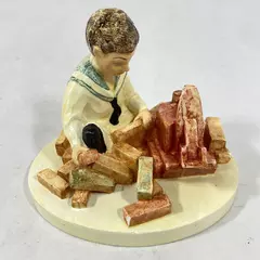 Vtg 1979 Sebastian "Building Days Boy" Figurine #9107/10,000 with Box