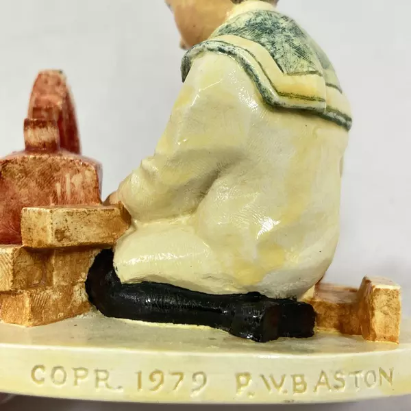 Vtg 1979 Sebastian "Building Days Boy" Figurine #9107/10,000 with Box