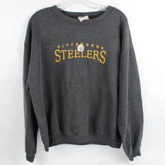 NFL Women's Large Gray Pittsburgh Steelers Sweatshirt No Hood