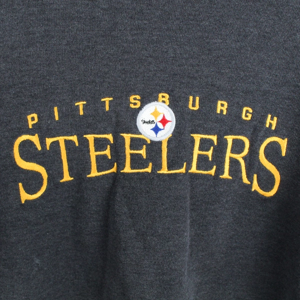 NFL Women's Large Gray Pittsburgh Steelers Sweatshirt No Hood