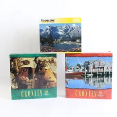 Lot of 3 Vintage Landscape Photograph 500 Piece Jigsaw Puzzles