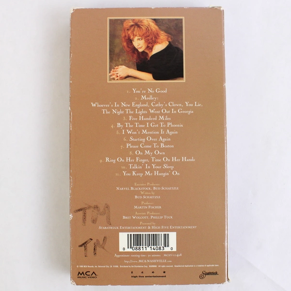 Reba: Celebrating 20 Years 1996 Music Video VHS Tape MCA Records