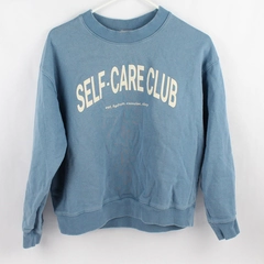 H&M Self Care Club Women's XS Light Blue Pull Over Sweatshirt
