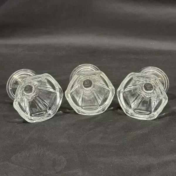 Lot of 3 Anchor Hocking Fountainware Low Sherbet Dishes 4 Inch