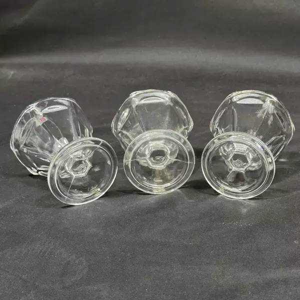 Lot of 3 Anchor Hocking Fountainware Low Sherbet Dishes 4 Inch