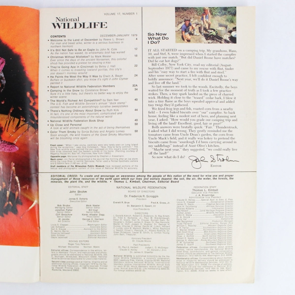 National Wildlife Magazine December-January 1979 Issue Volume 17 Number 1