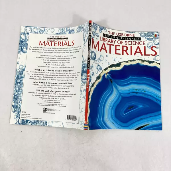 Usborne Library of Science Materials 2001 Paperback Book - Good Condition