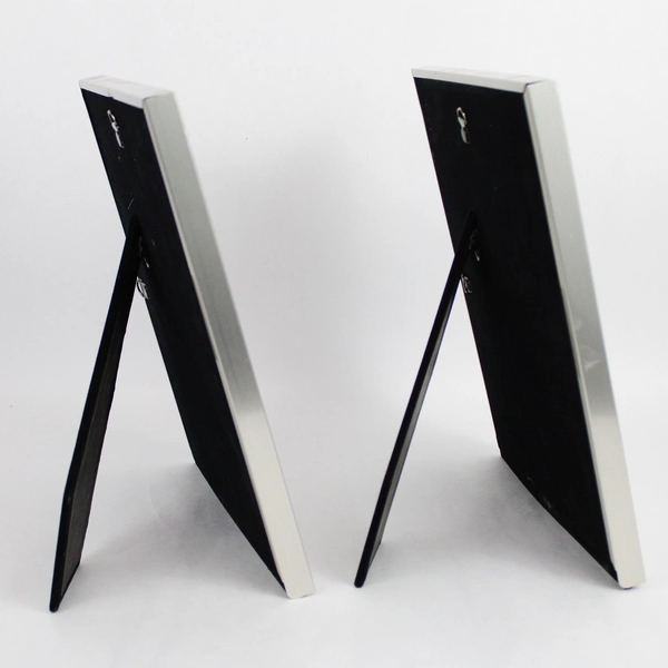 Lot of 2 Sonoma Essentials Metal Freestanding Photo Frames 8x10 inches