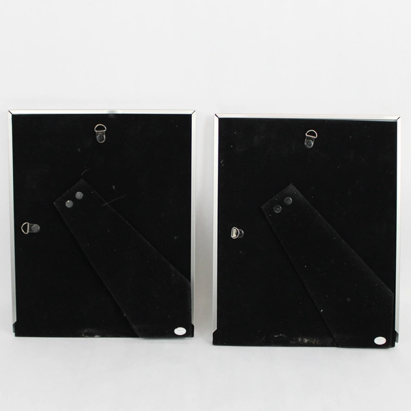 Lot of 2 Sonoma Essentials Metal Freestanding Photo Frames 8x10 inches