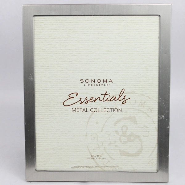 Lot of 2 Sonoma Essentials Metal Freestanding Photo Frames 8x10 inches