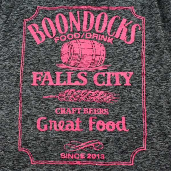 District Boondocks Women's Large Gray & Pink Spaghetti Strap Tank Top