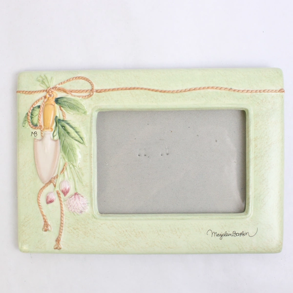 Lot of 3 Floral Garden-Themed Desk Photo Frames Varied Photo Sizes